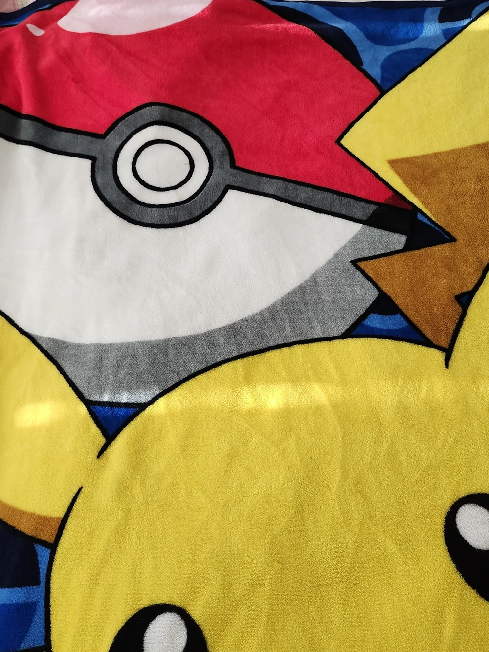 The Northwest Pokemon Pokeball Power Pikachu Blue Throw Blanket Kids Plush Soft